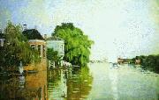 Claude Monet Landscape near Zaandam Sweden oil painting artist